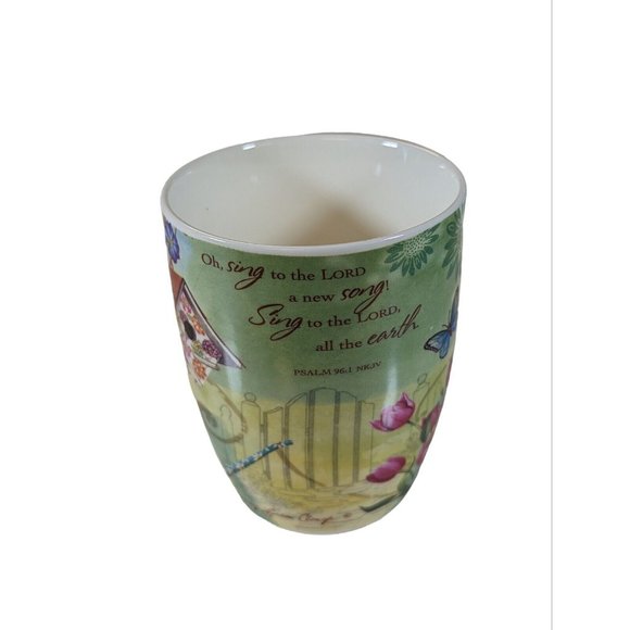 Sing to the Lord Gardening Bird House Mug Sandy Clough - Picture 2 of 5